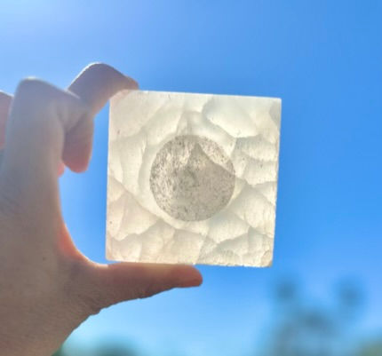 Thumbnail: Selenite Square Candle Holder