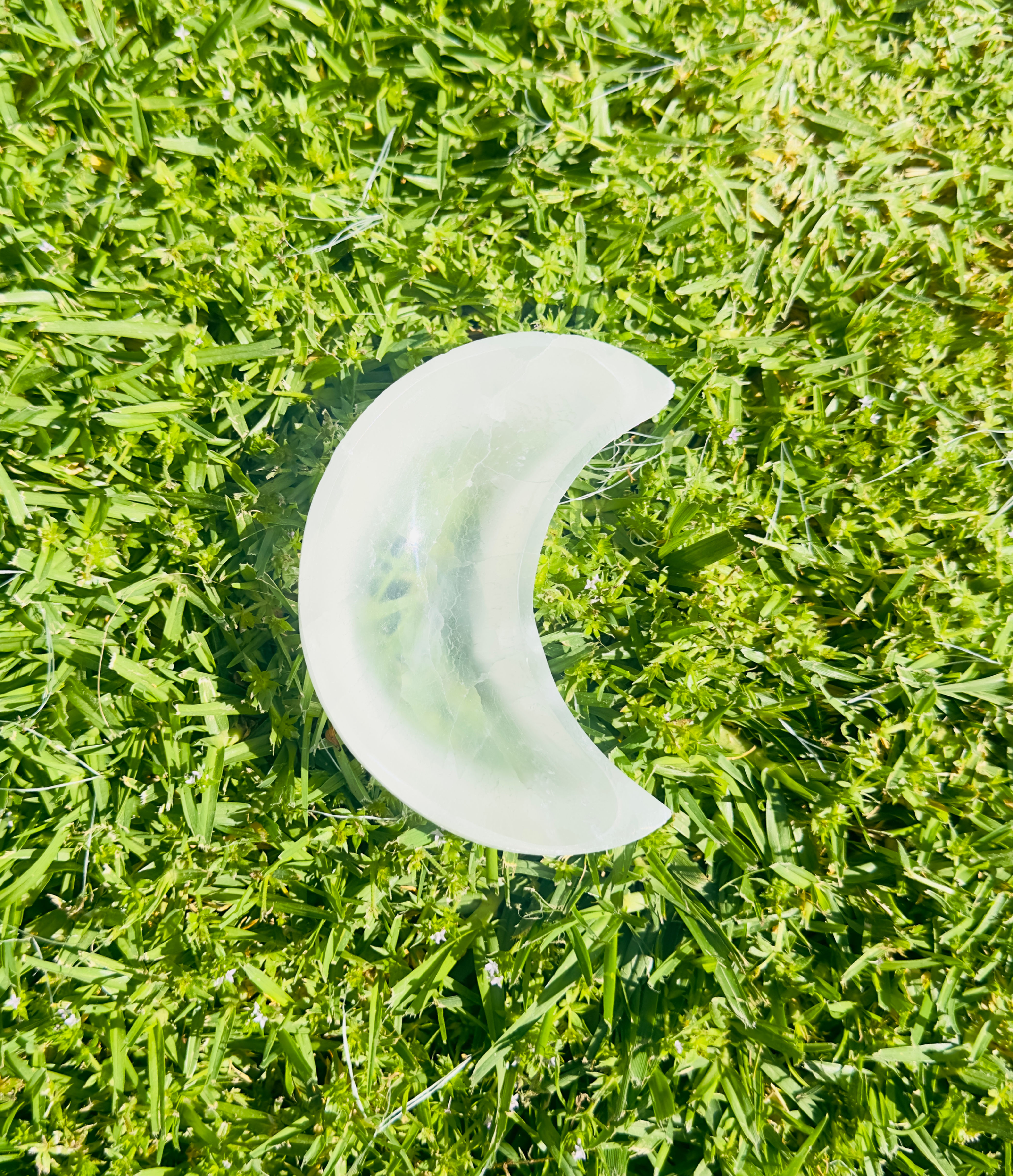 Selenite Moon Bowl 4 1/4"