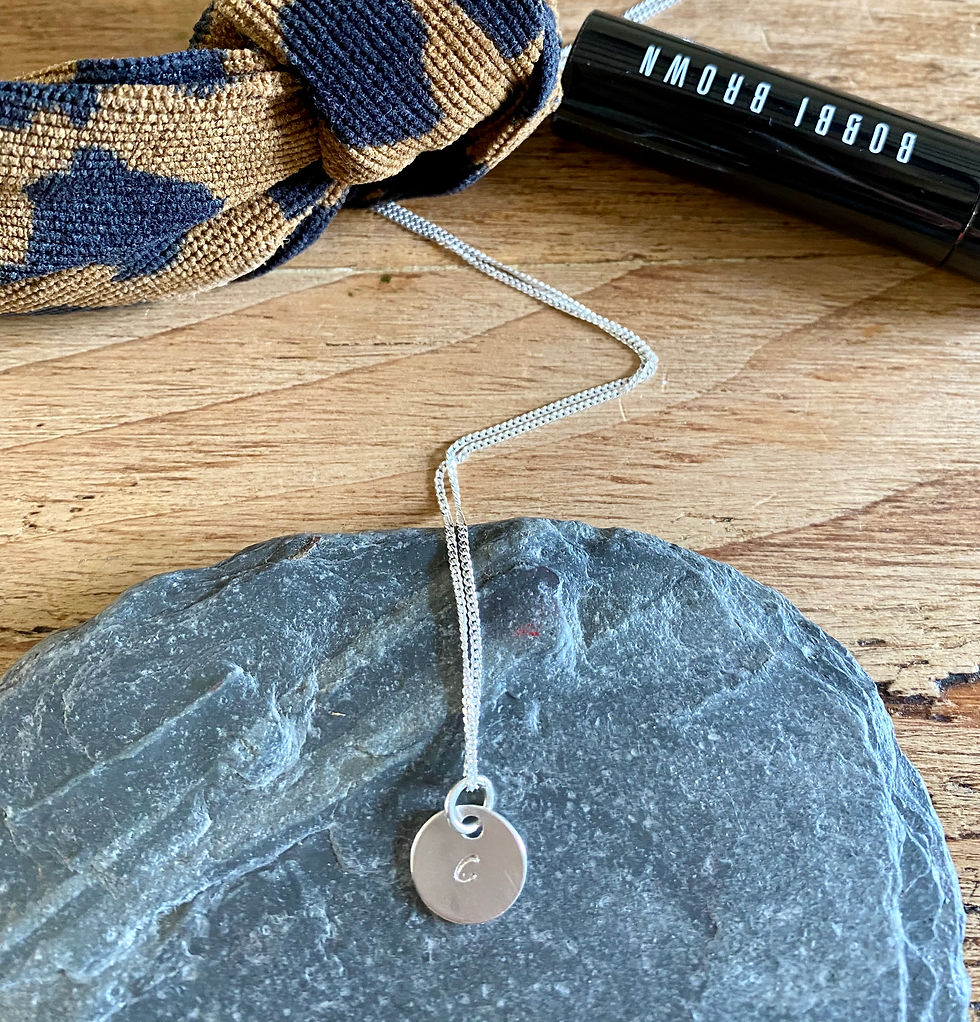 Thumbnail: CIRCLE INITIAL NECKLACE