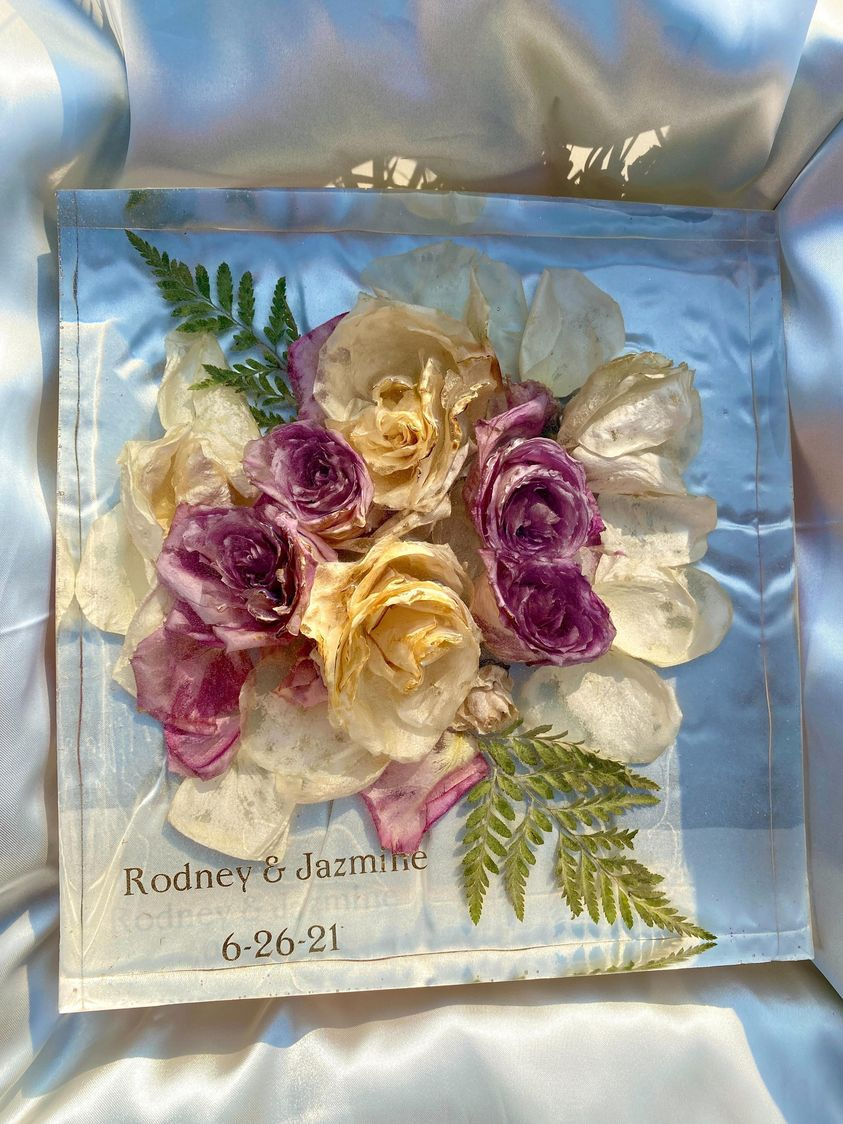 10" Floral Block