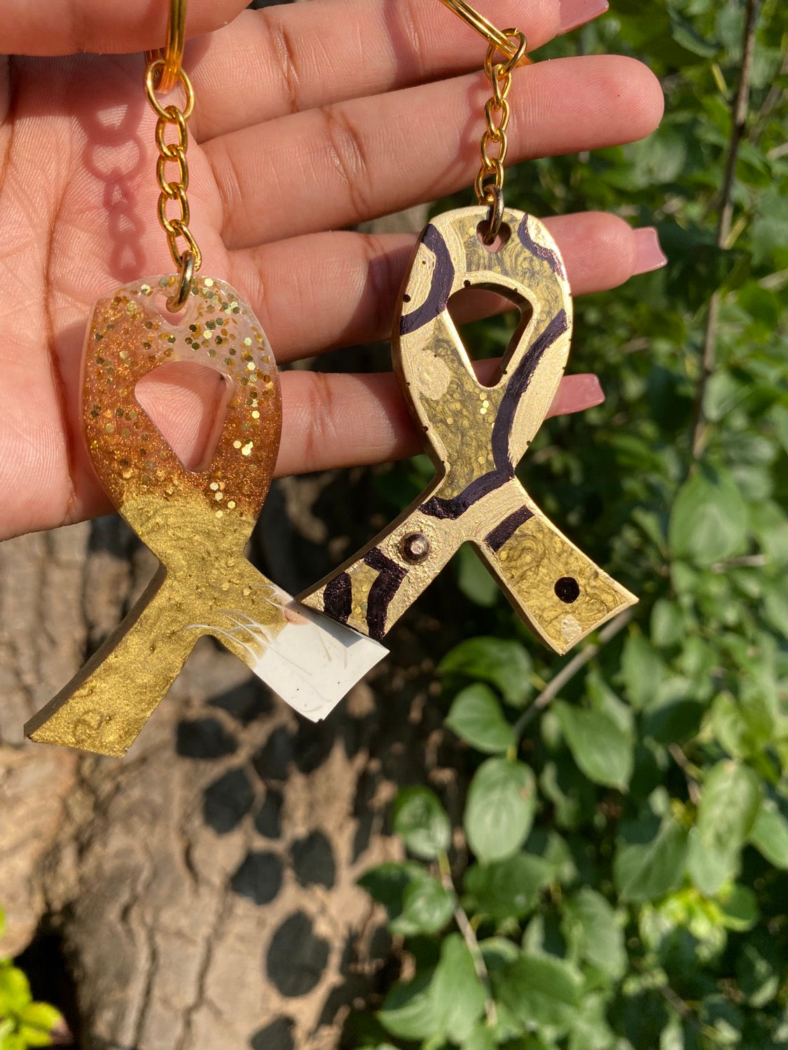 Awareness Statement Keychain