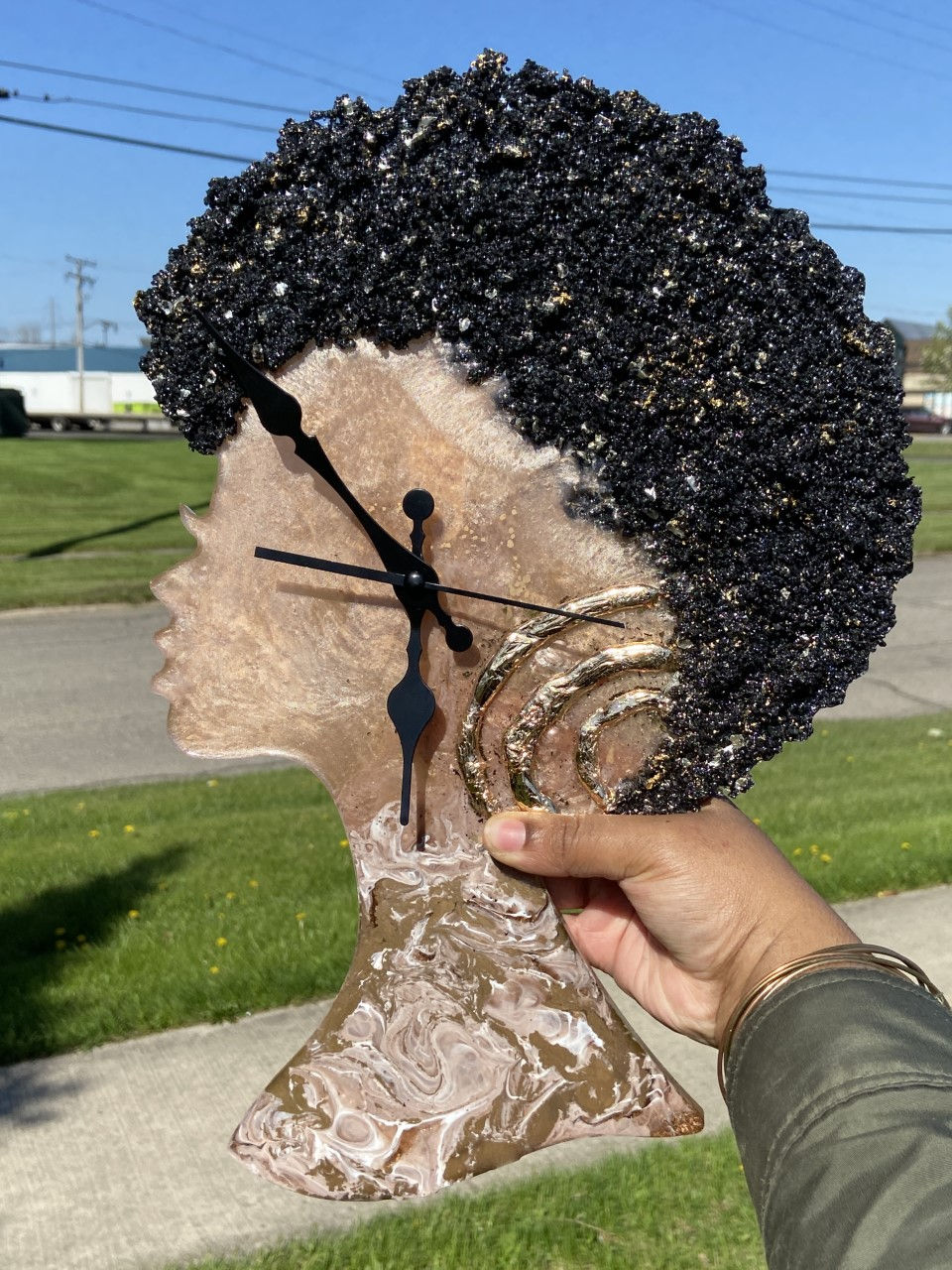 Afro Queen Wall Clock