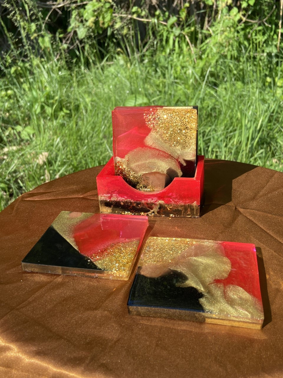 (Square) Box Coaster Set