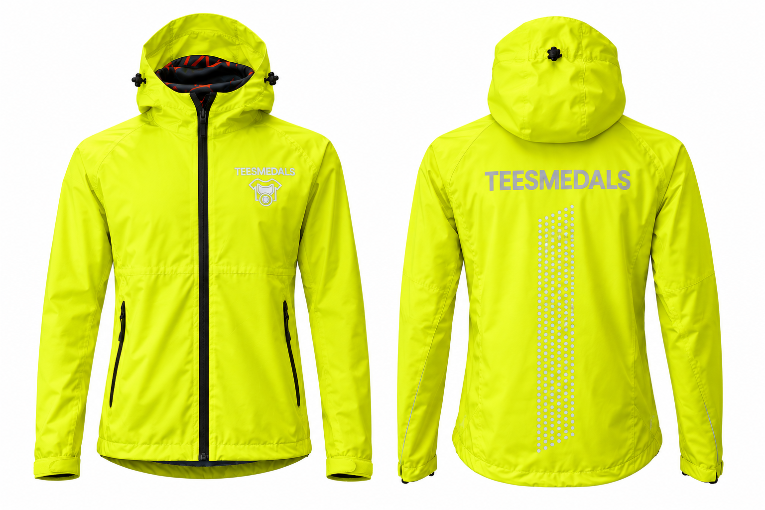 SJ's High Visiblity Running Jacket - Taped Seams, Waterproof, Windproof x 10