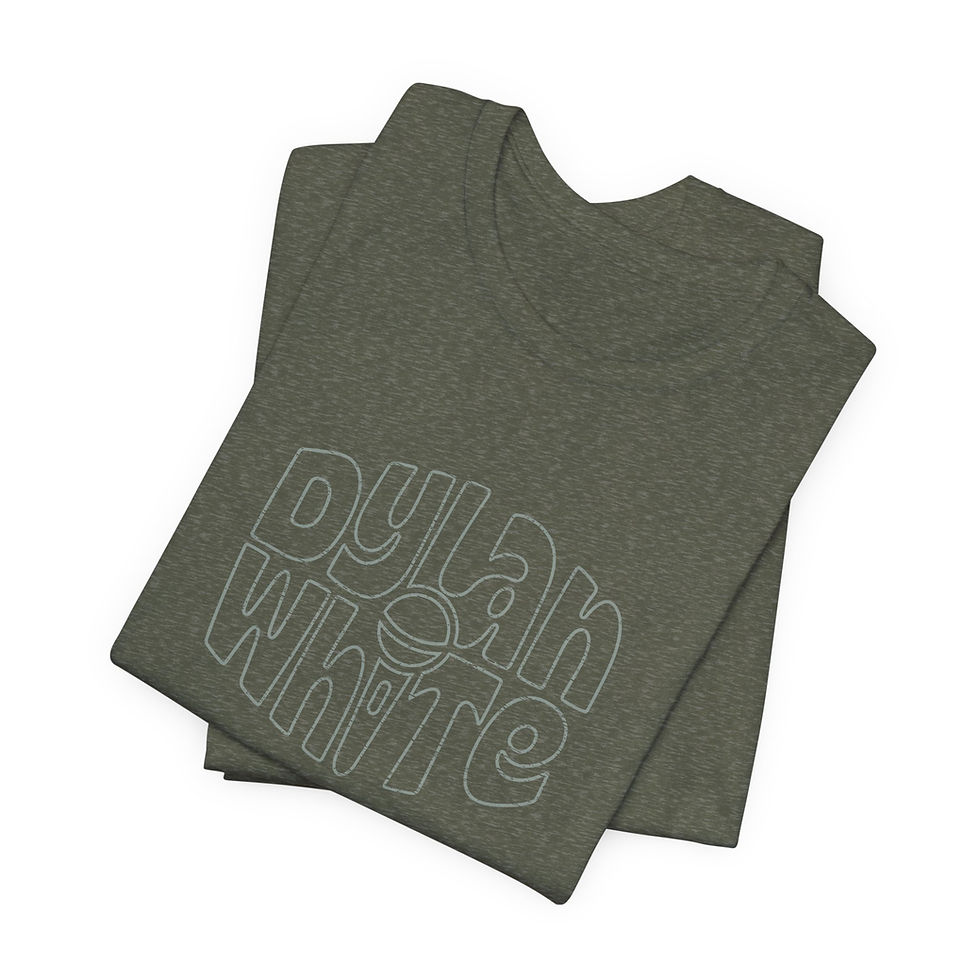 Thumbnail: Dylan White Logo Outline Tee