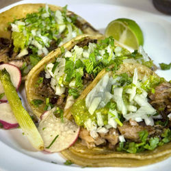 Carne asada soft mini tacos