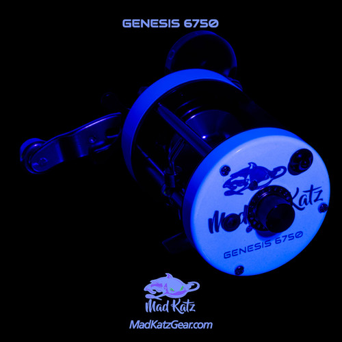 Genesis 6750 - Blue Ice Reel - (IT GLOWS) - Right Hand | Mad Katz Gear