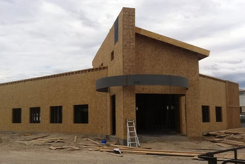 Mountain America Credit Union building under construction before completion