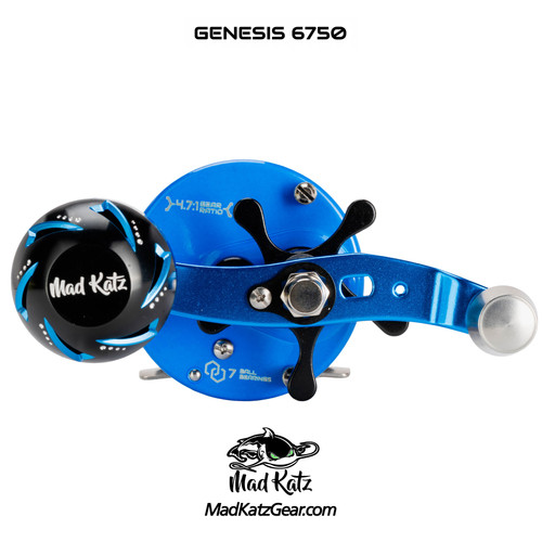 Genesis 6750 - Blue Ice Reel - (IT GLOWS) - Right Hand | Mad Katz Gear