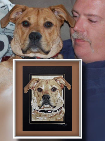 CUSTOM COLORED PENCIL~DOG~LAB