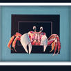 11x14
ghost crab in coral & blue
