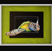 11x14
sea turtle in green