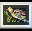 14x18
sea turtle in sea grass