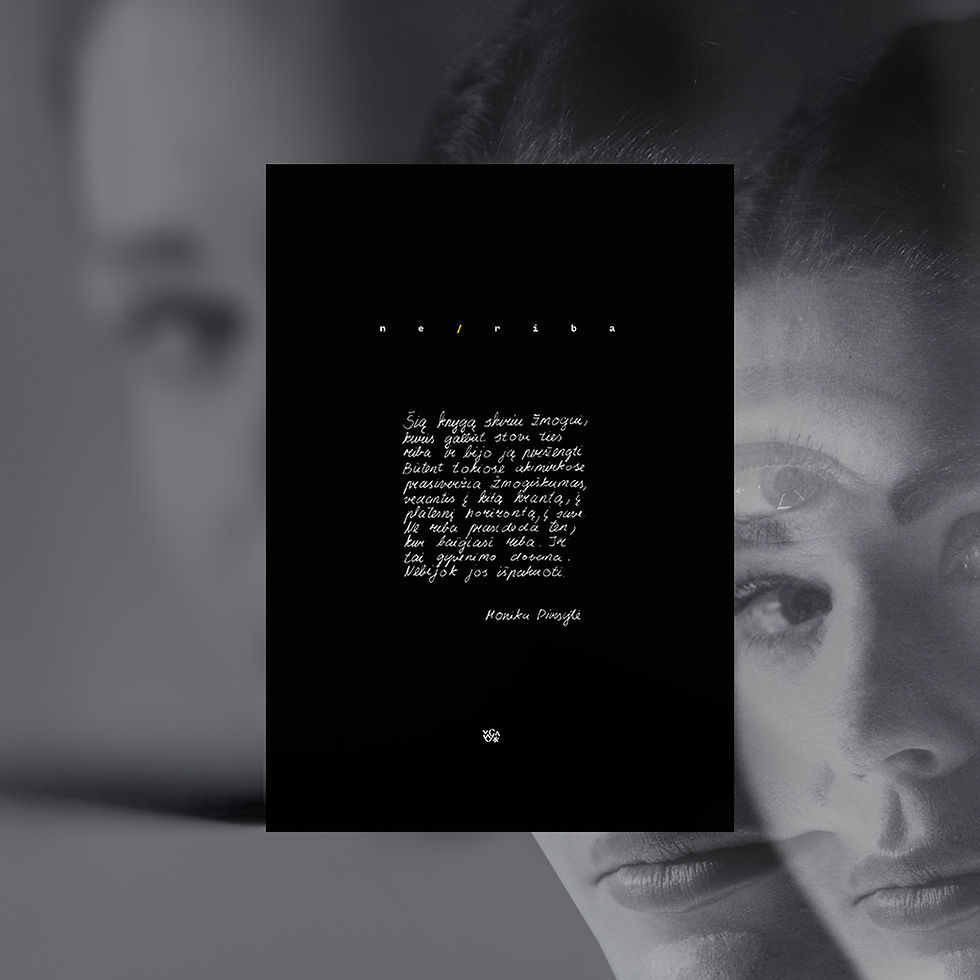 MONIKOS DIRSYTĖS KNYGA „NE/RIBA“