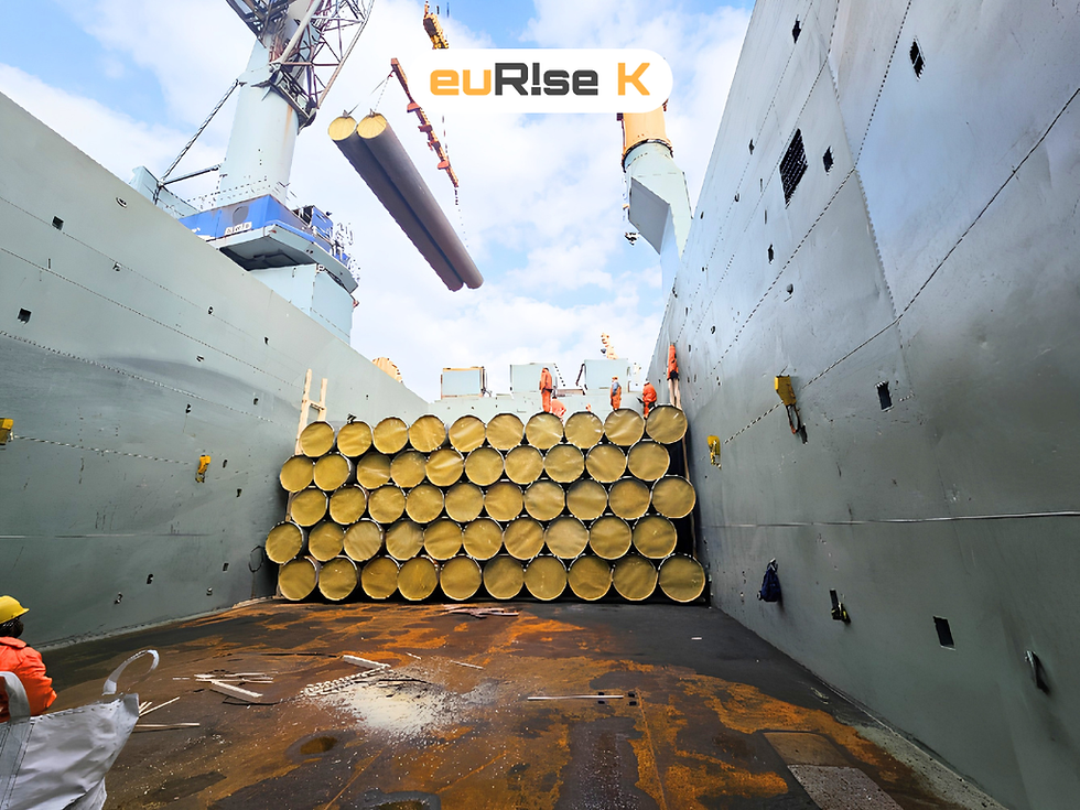 LOADING & STOWAGE OF 175 LOW ALLOY WELDED PIPES AT ANTWERP PORT