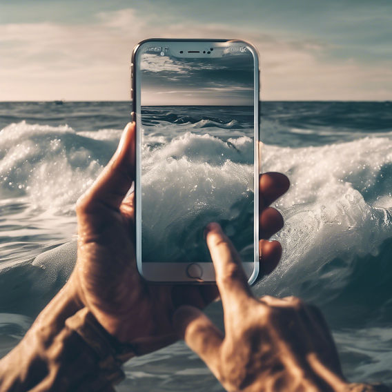 hand holding phone in waves.jpg