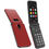 Thumbnail: Easy-to-Use 4G Big Button Flip Mobile Phone - Red