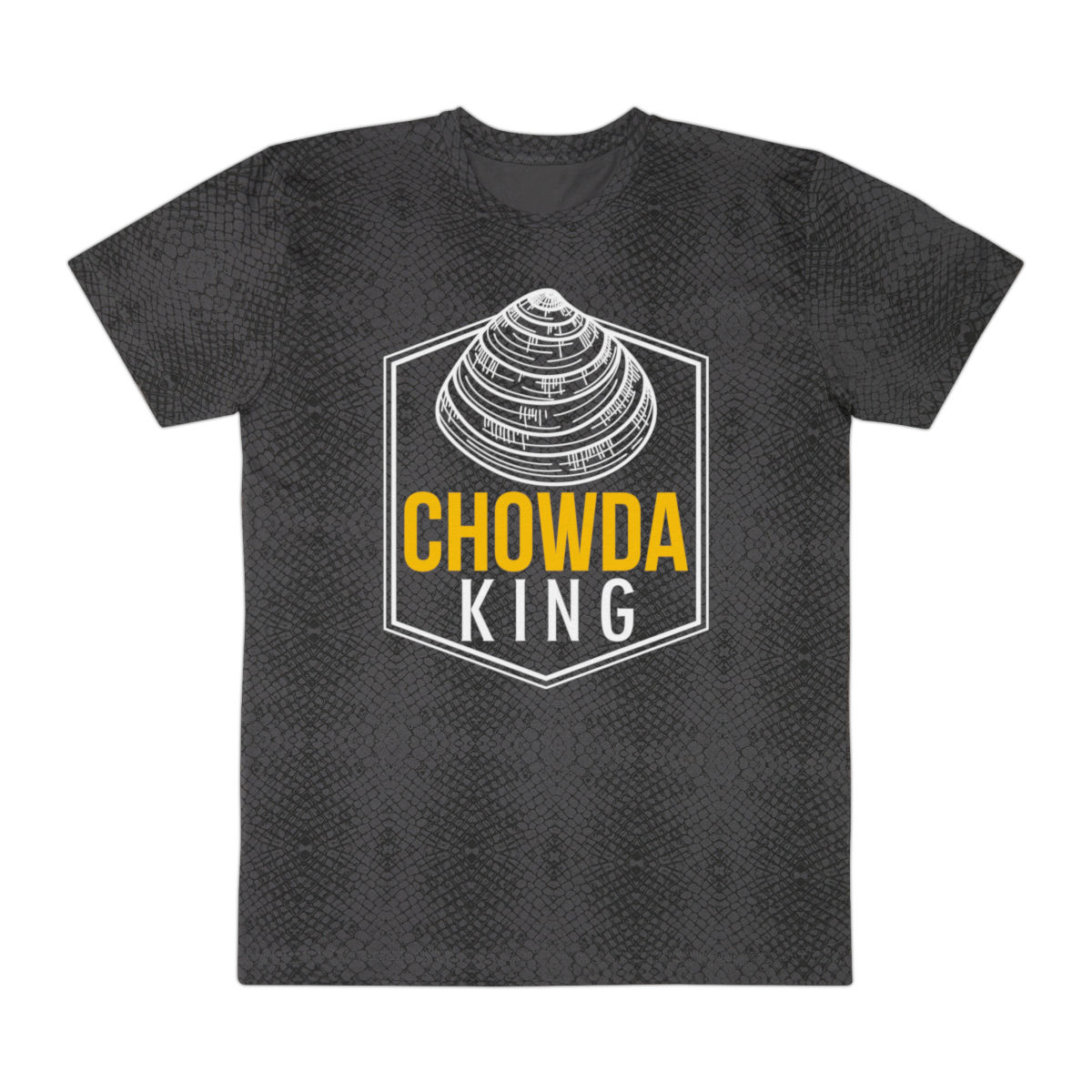 Chowda King Men's Black Reptile T-Shirt