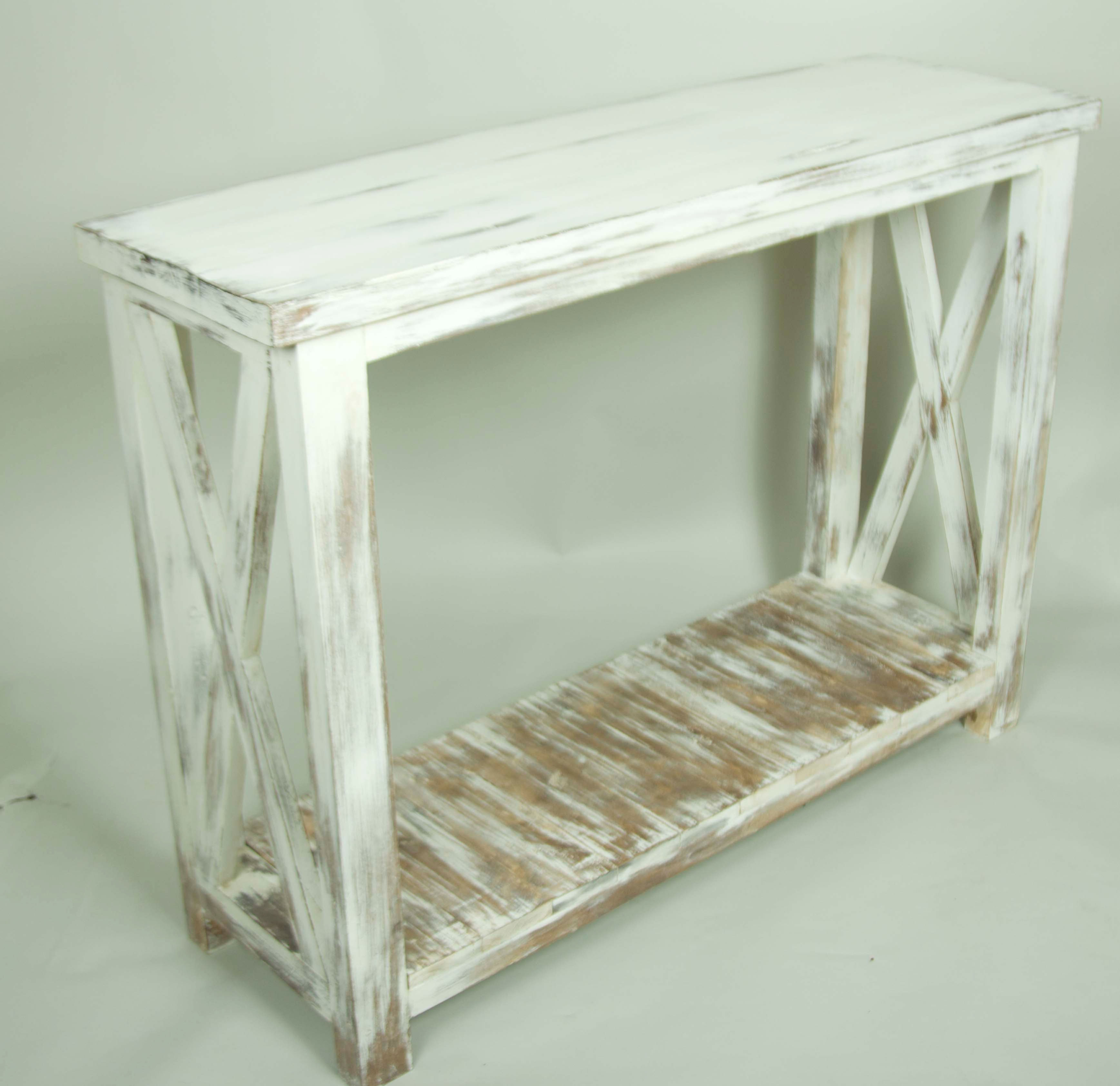 Arrimo Crucetas Hamptons Aguado Blanco 120x40x90