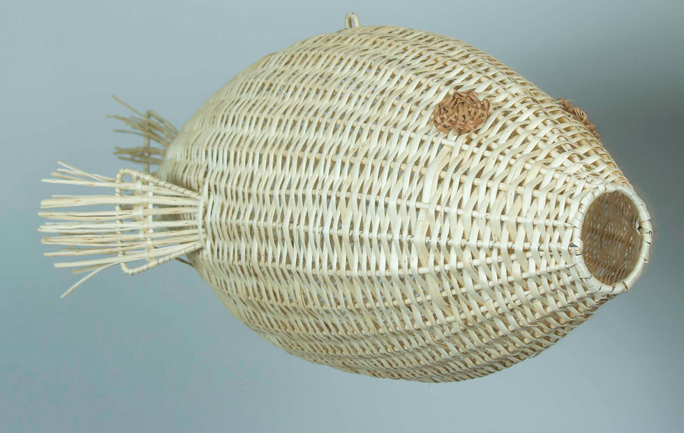 Miniatura: Pescado Mimbre Grande 70ancho x 35alto