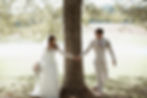 bride-and-groom-walking-together-outdoors