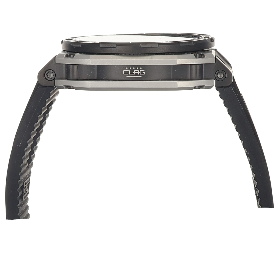 Thumbnail: Side profile of Aviomarine SBW Sub watch with rubber strap