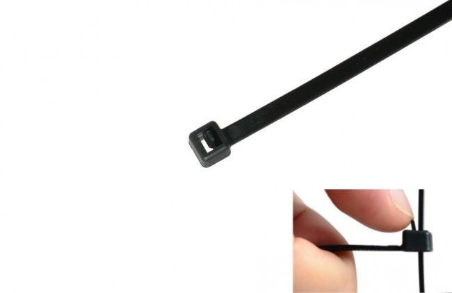 Reusable Cable Tie, Black
