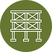 Structural integrity icon for insulation services that seal and protect homes, provided by Wild Elements Solutions.