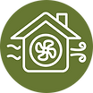 Icon symbolizing reduced HVAC wear and tear through efficient insulation, helping extend the life of heating and cooling systems in Florida properties.