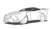 How To Draw a Sci-Fi Sports Car