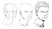 How to Draw The 3/4 View Of The Male Head