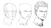 How to Draw The 3/4 View Of The Male Head