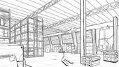 How To Draw a Scene In Two Point Perspective