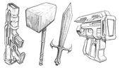 Weapons And Props In Perspective