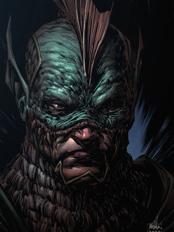 Character design, color illustration by Clayton Barton