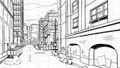 How To Draw a Scene In One Point Perspective