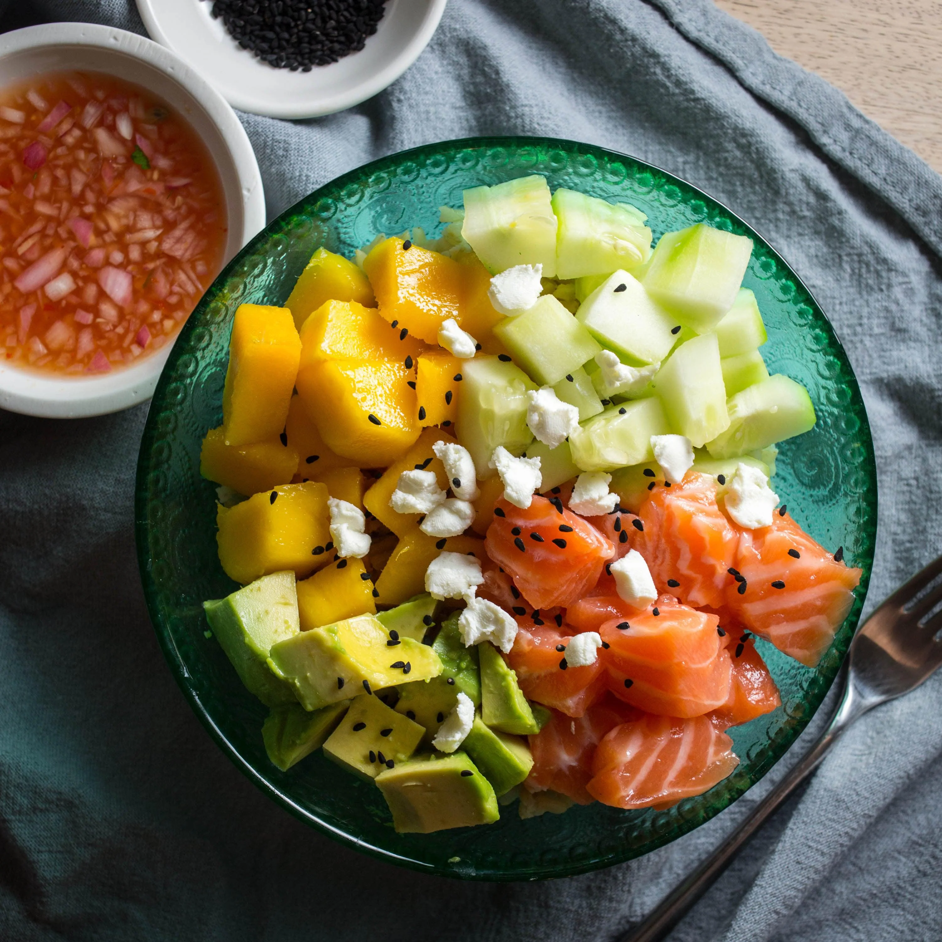 Arranged Food and Objects