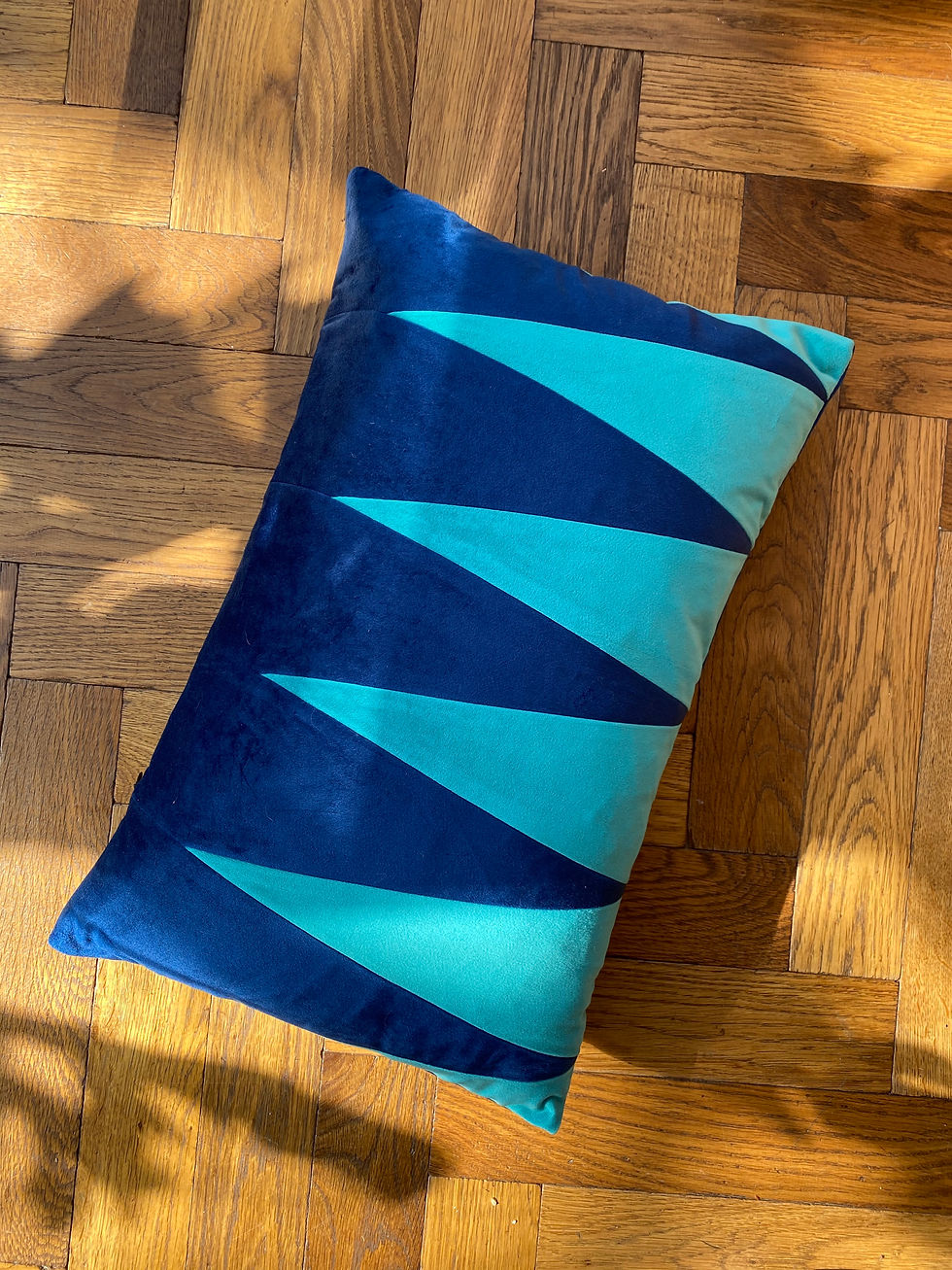 Thumbnail: Sunburst velvet cushion