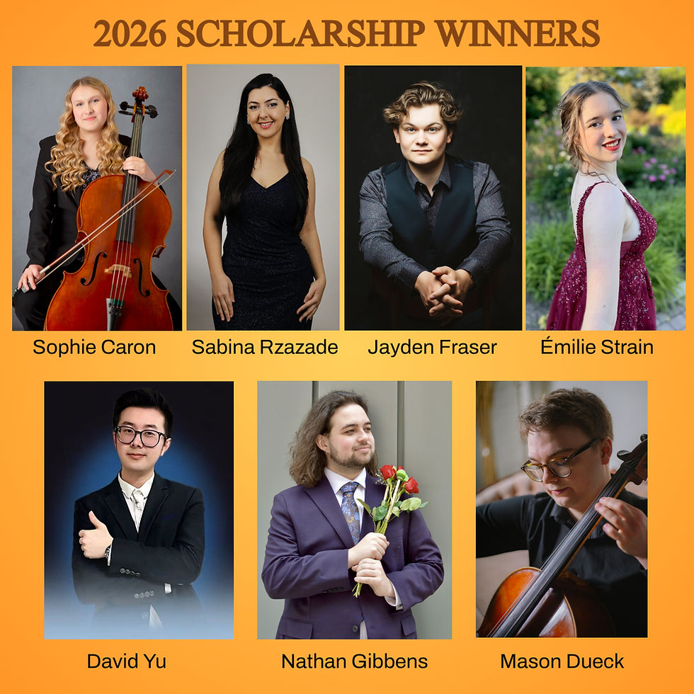 2026 SCHOLARSHIP WINNERS CONCERT