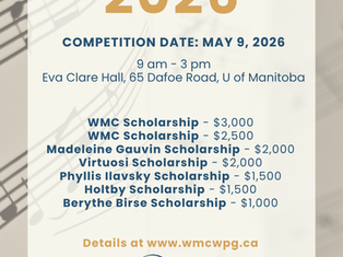 2026 WMC Scholarship Competition - May 9