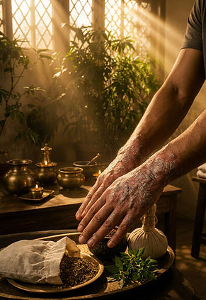 Supportive Ayurvedic care for psoriasis at Shanta Ayurveda Hospital in Chennai