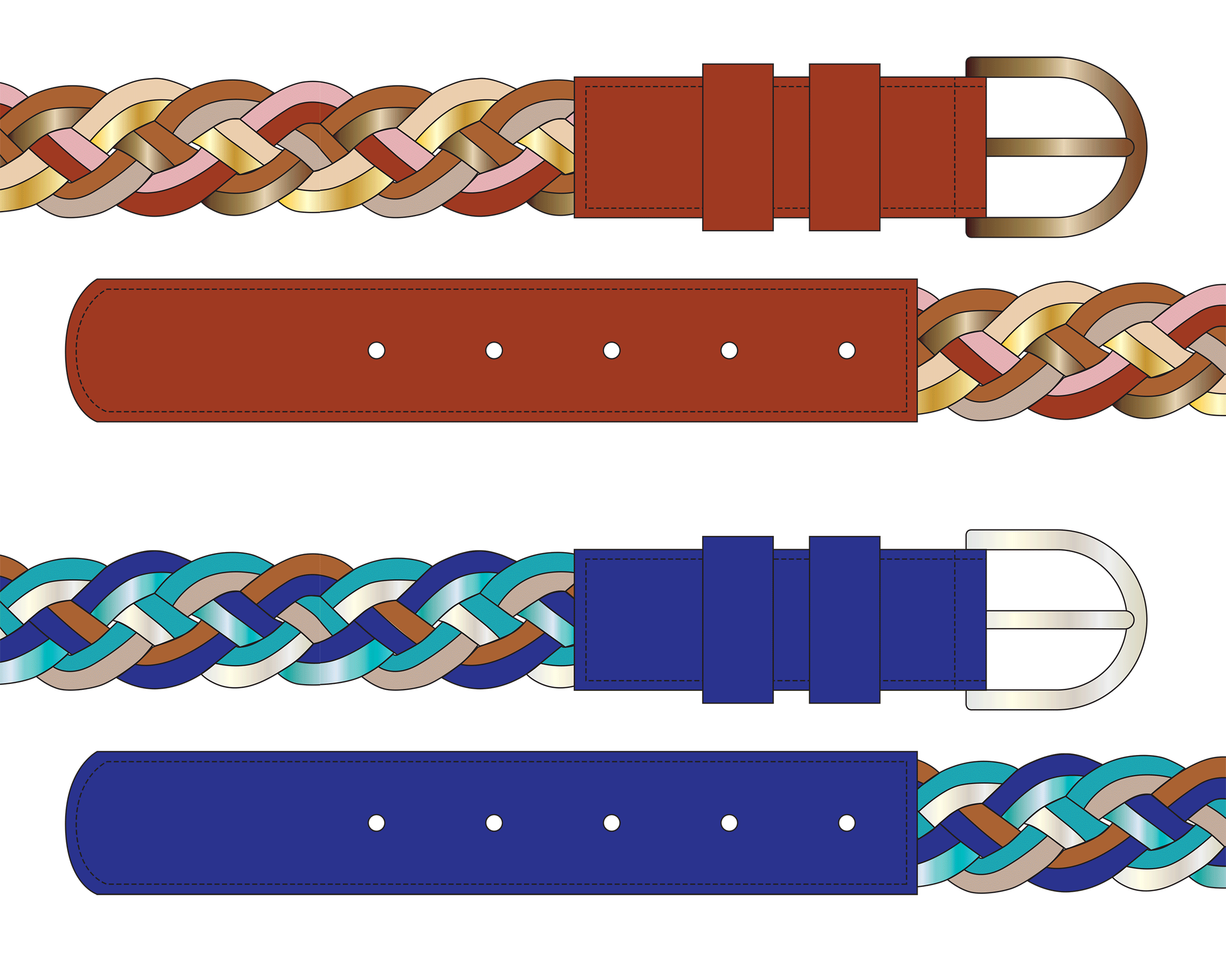 Ceinture tressée