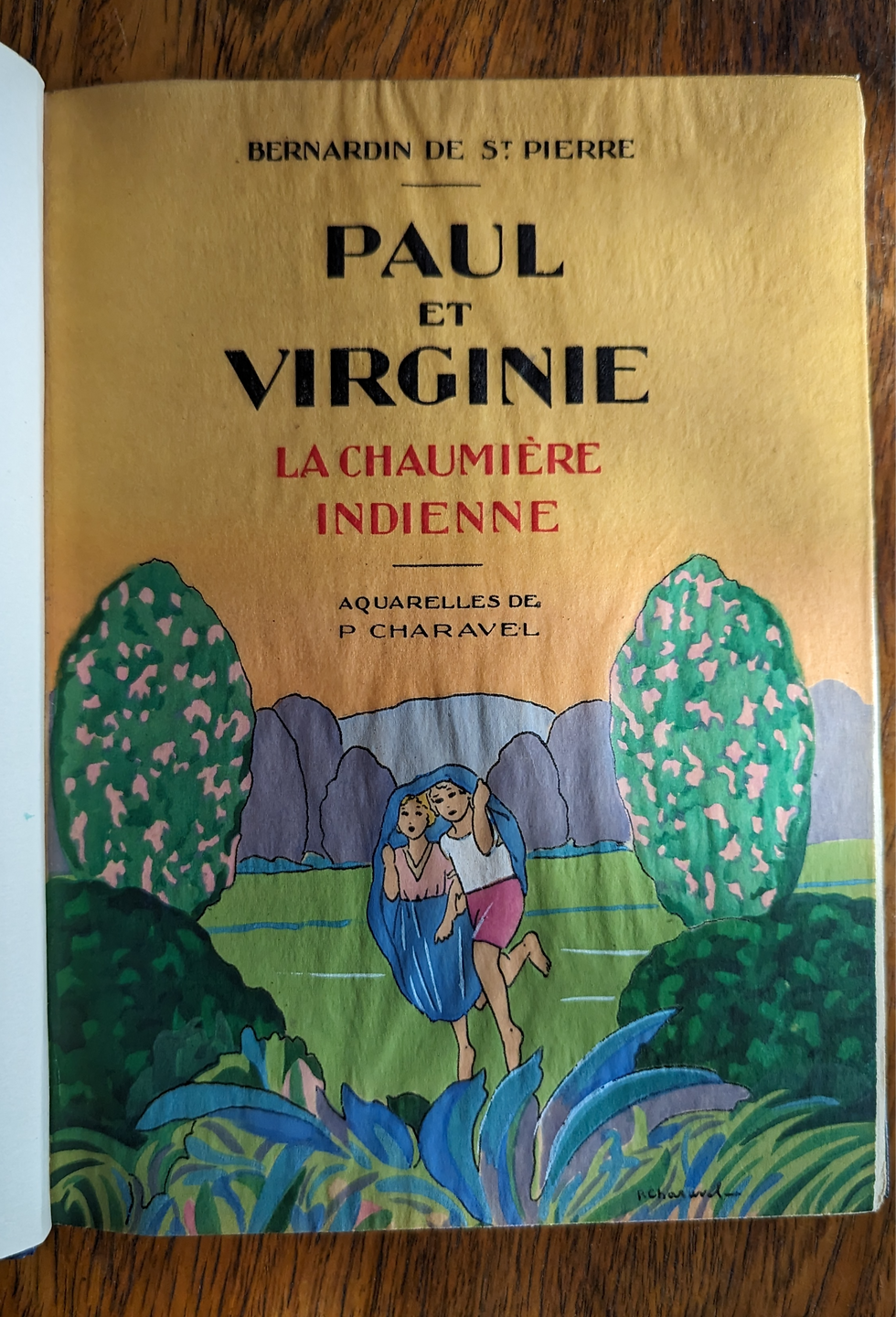 Miniature : B.de Saint Pierre. Paul et Virginie.1928.