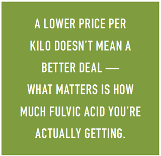 Why Price Per Kilo Is Misleading: The Smarter Way to Evaluate Fulvic Acid Ingredients & It's Cost Per Serving