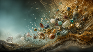 Amber fulvic acid trace mineral concentrate, droplet form, representing a multi-mineral formulation complex