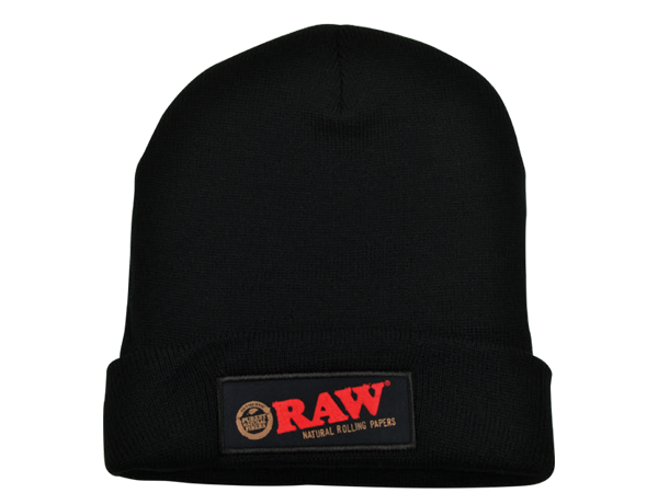 RAW Beanie Hat Black