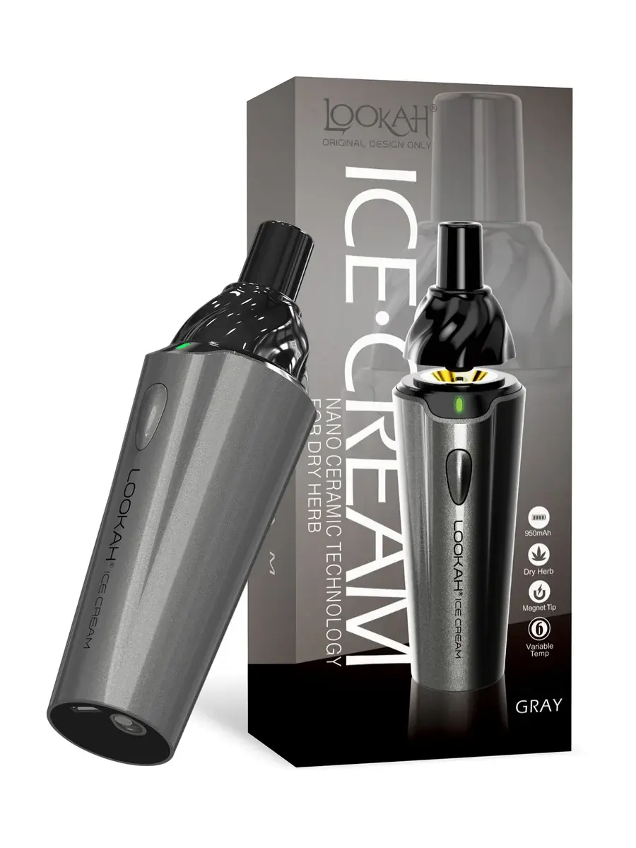 Lookah Ice Cream Gray Dry Herb Vaporizer