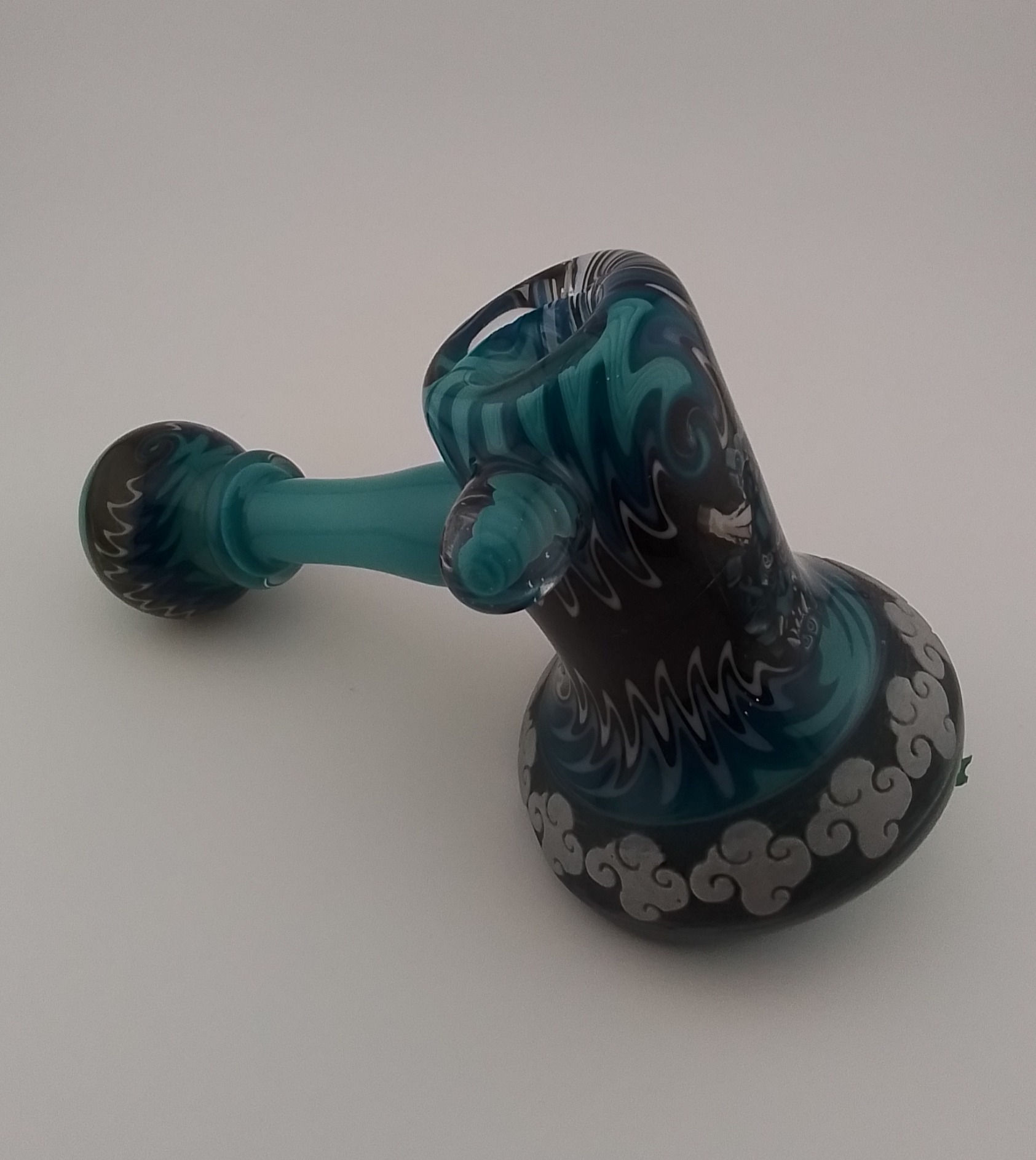 Custom Demon Face Glass Pipe Jim Griffel Collab