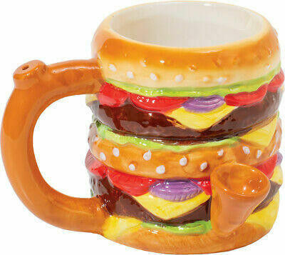 Roast & Toast Hamburger Ceramic Pipe Mug