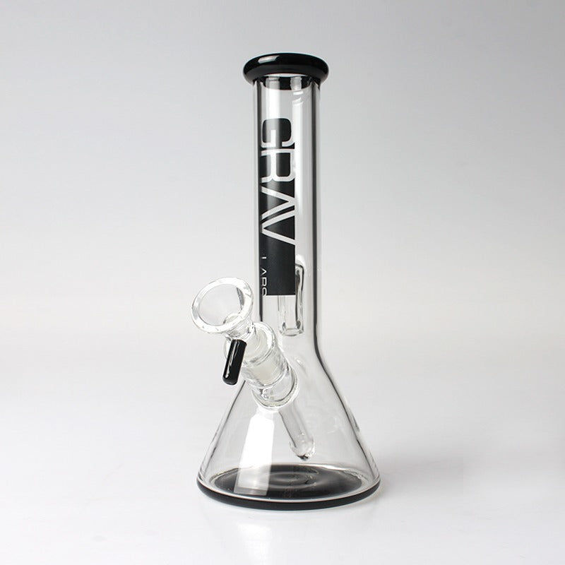 8" Grav Black Accent Beaker WaterPipe